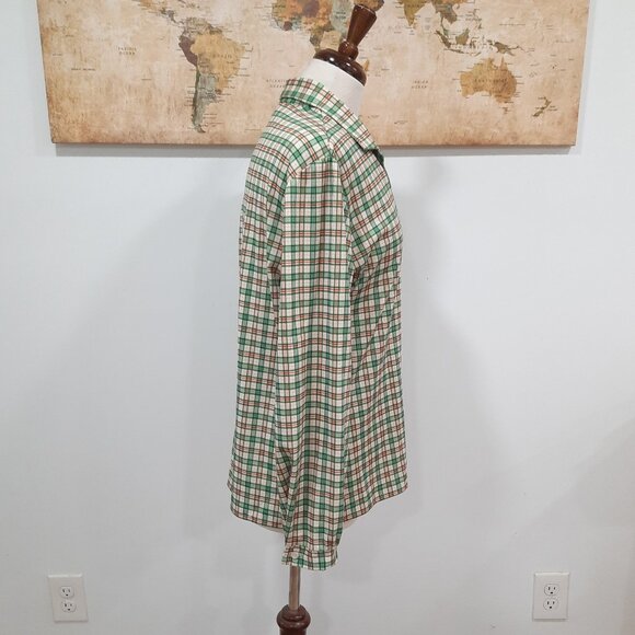Vtg 70s Christmas plaid shirt - Graff brand - Picture 3 of 10